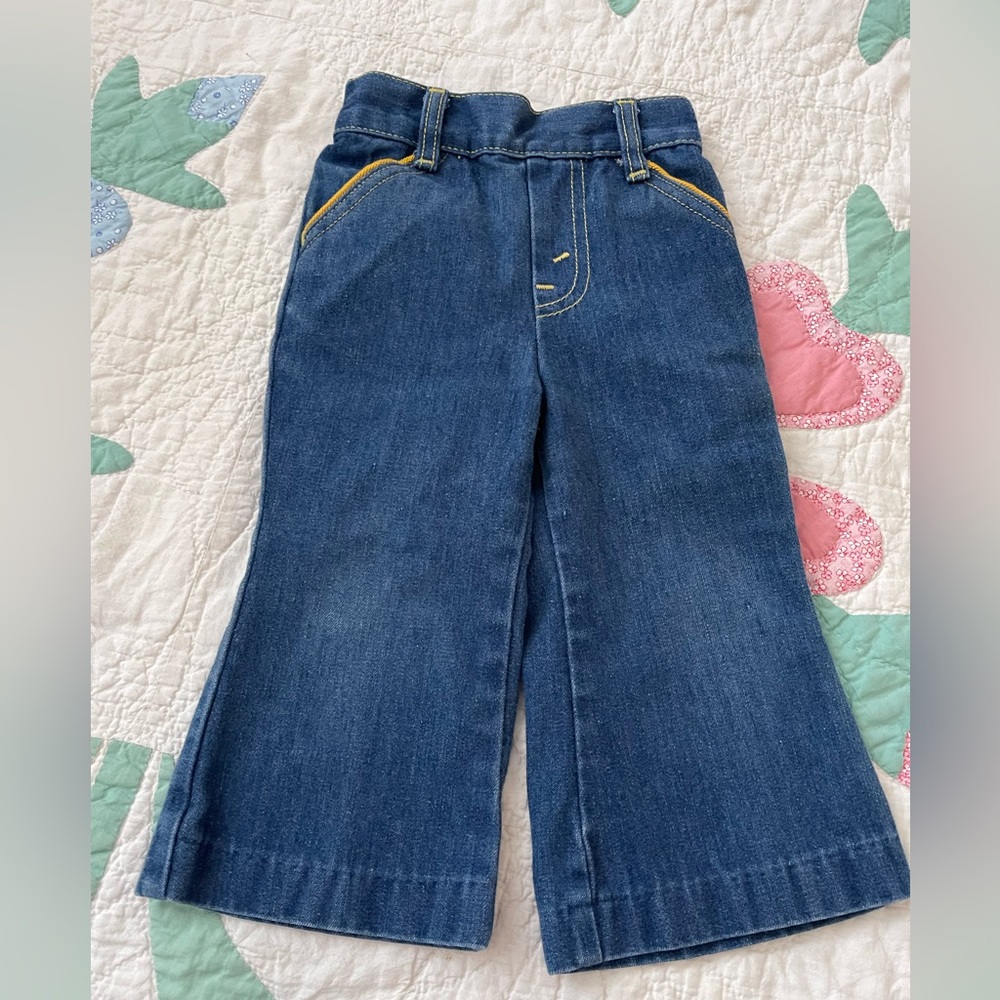 Vintage Little Levis flare denim jeans outfit red tab - Picture 6 of 12